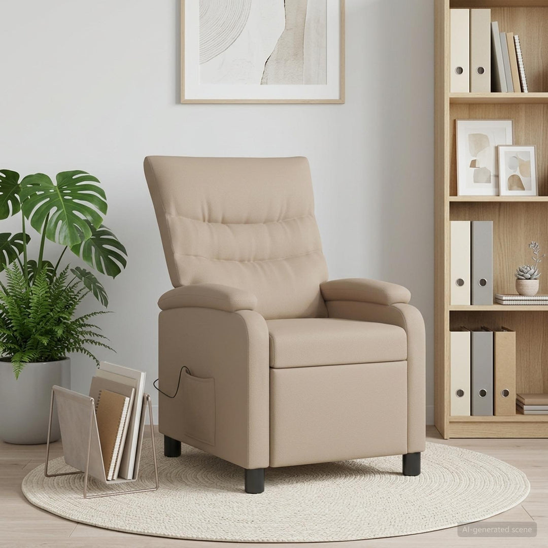 Massage Lænestol Cappuccino Kunstlæder