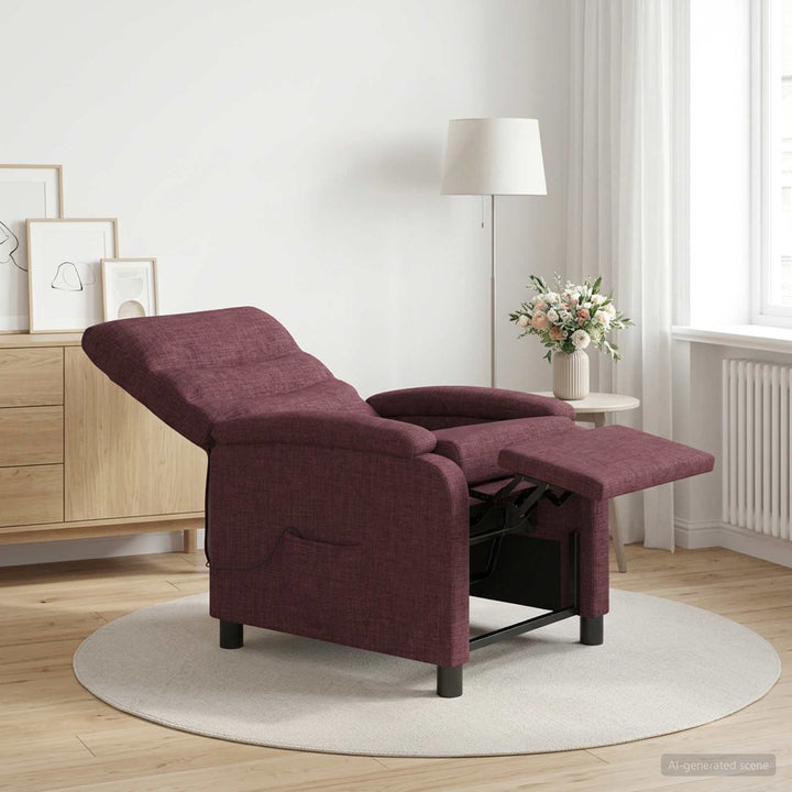 Massage Lænestol Lilla Stof
