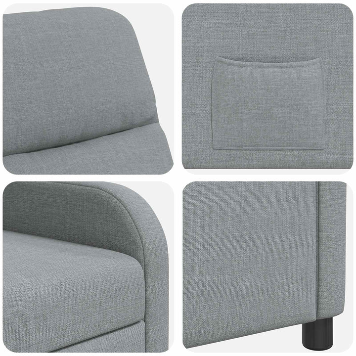 Recliner Lysegrå Stof