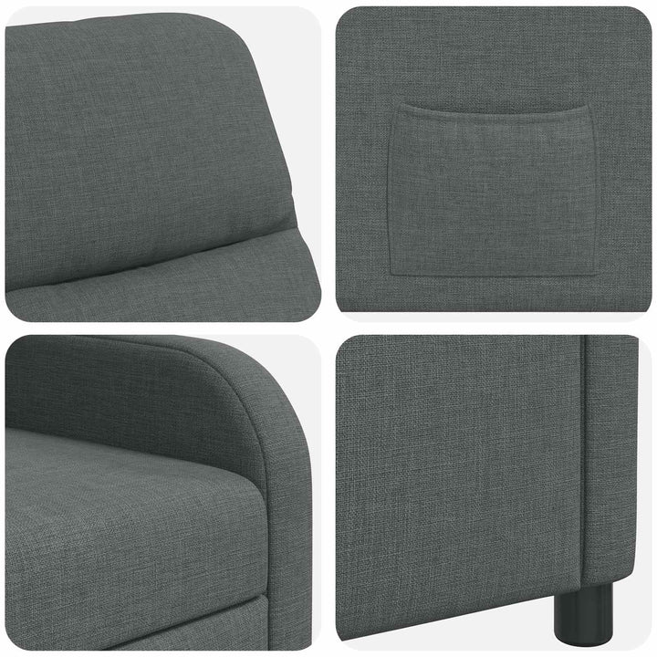 Recliner Mørkegrå Stof