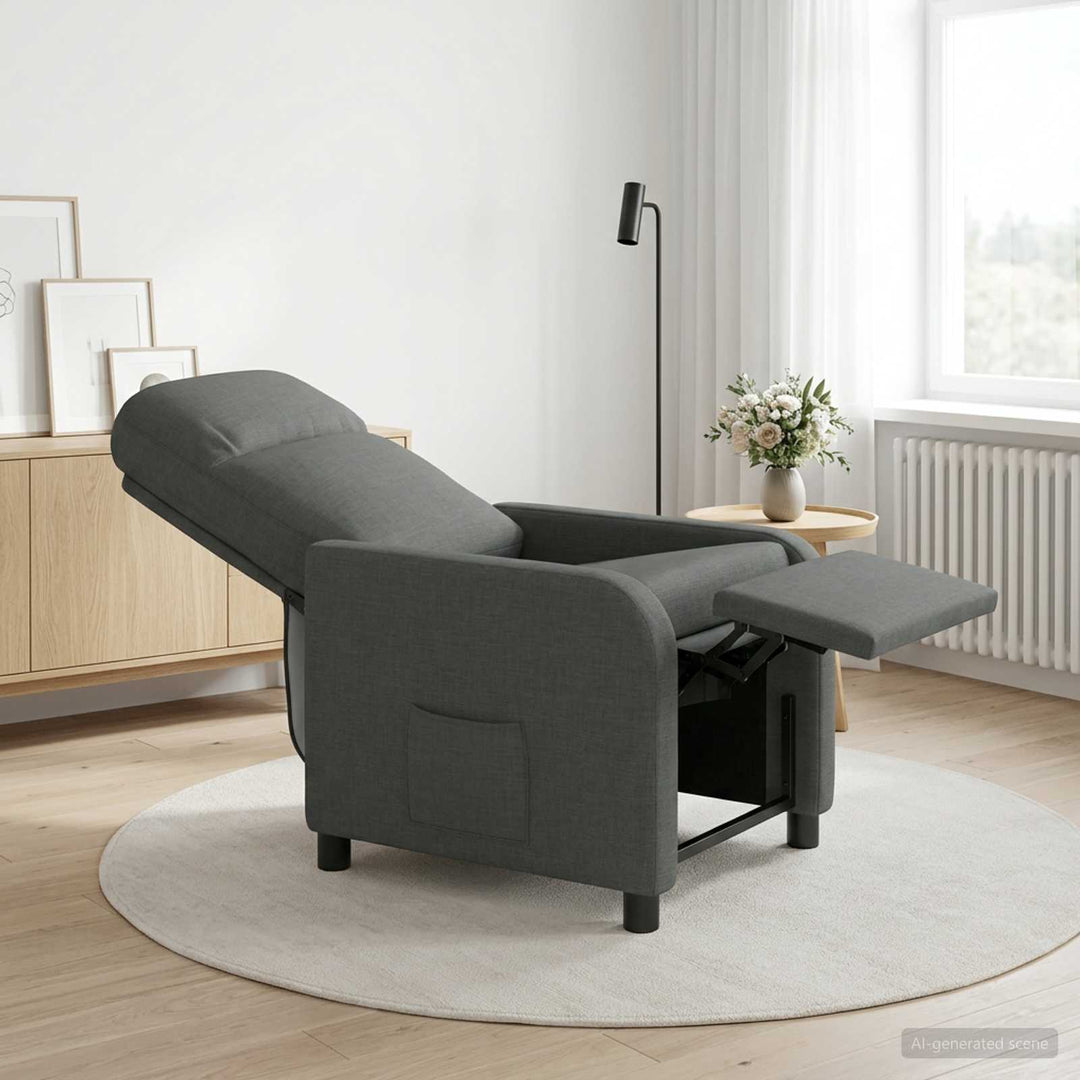 Recliner Mørkegrå Stof