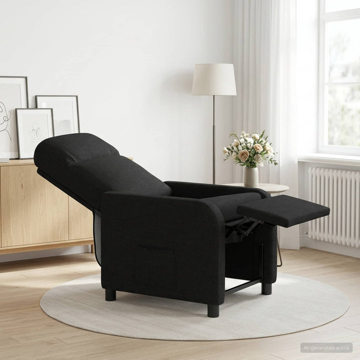Recliner Sort Stof