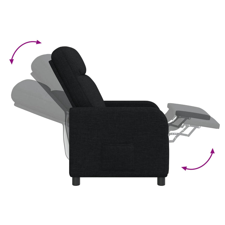 Recliner Sort Stof