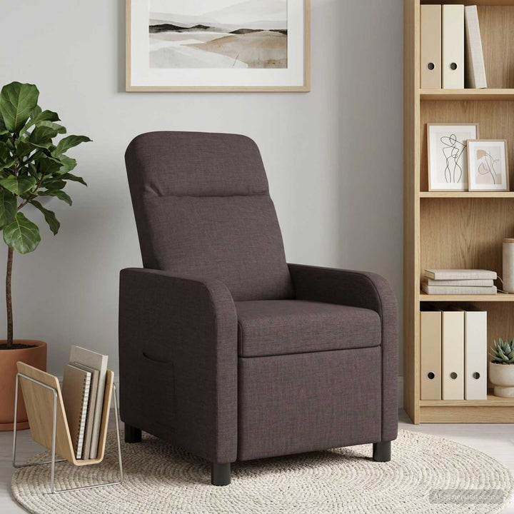 Recliner Mørk Brun Stof