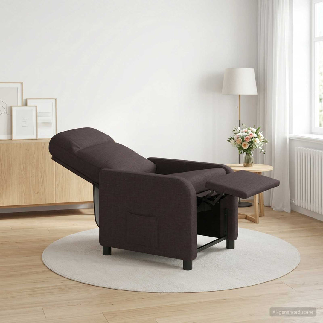 Recliner Mørk Brun Stof