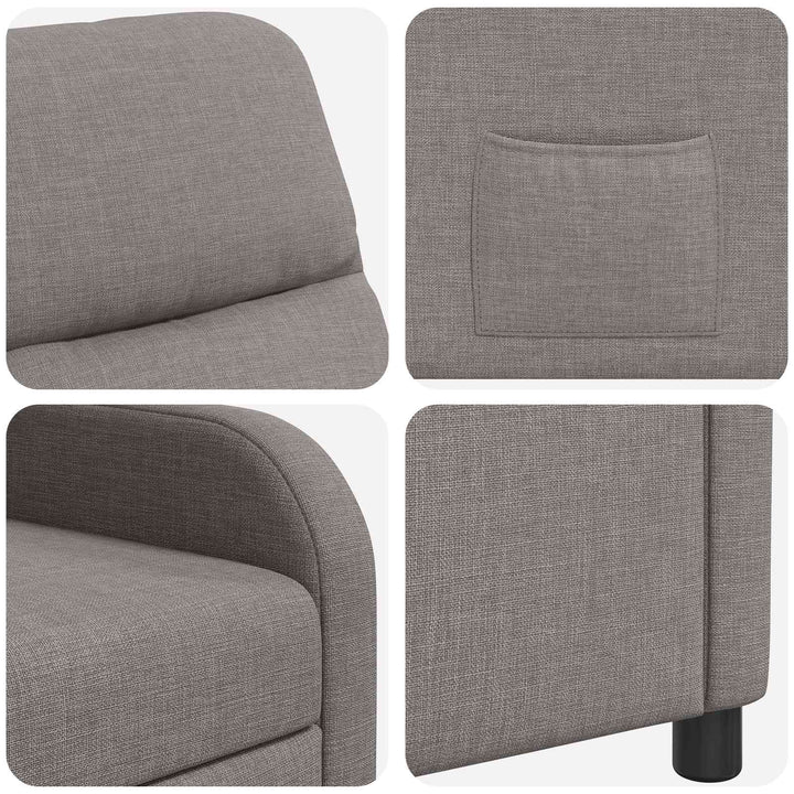 Recliner Gråbrun Stof