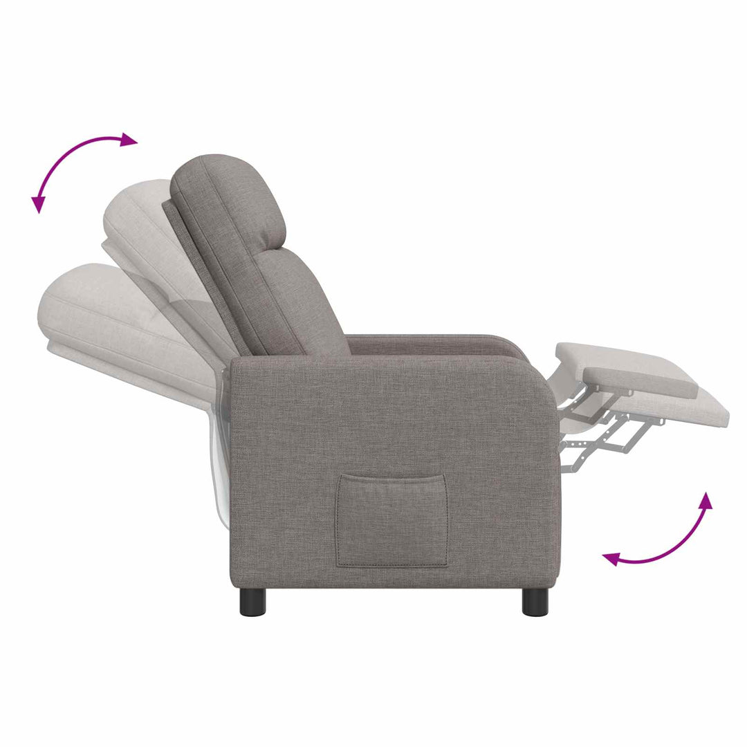 Recliner Gråbrun Stof