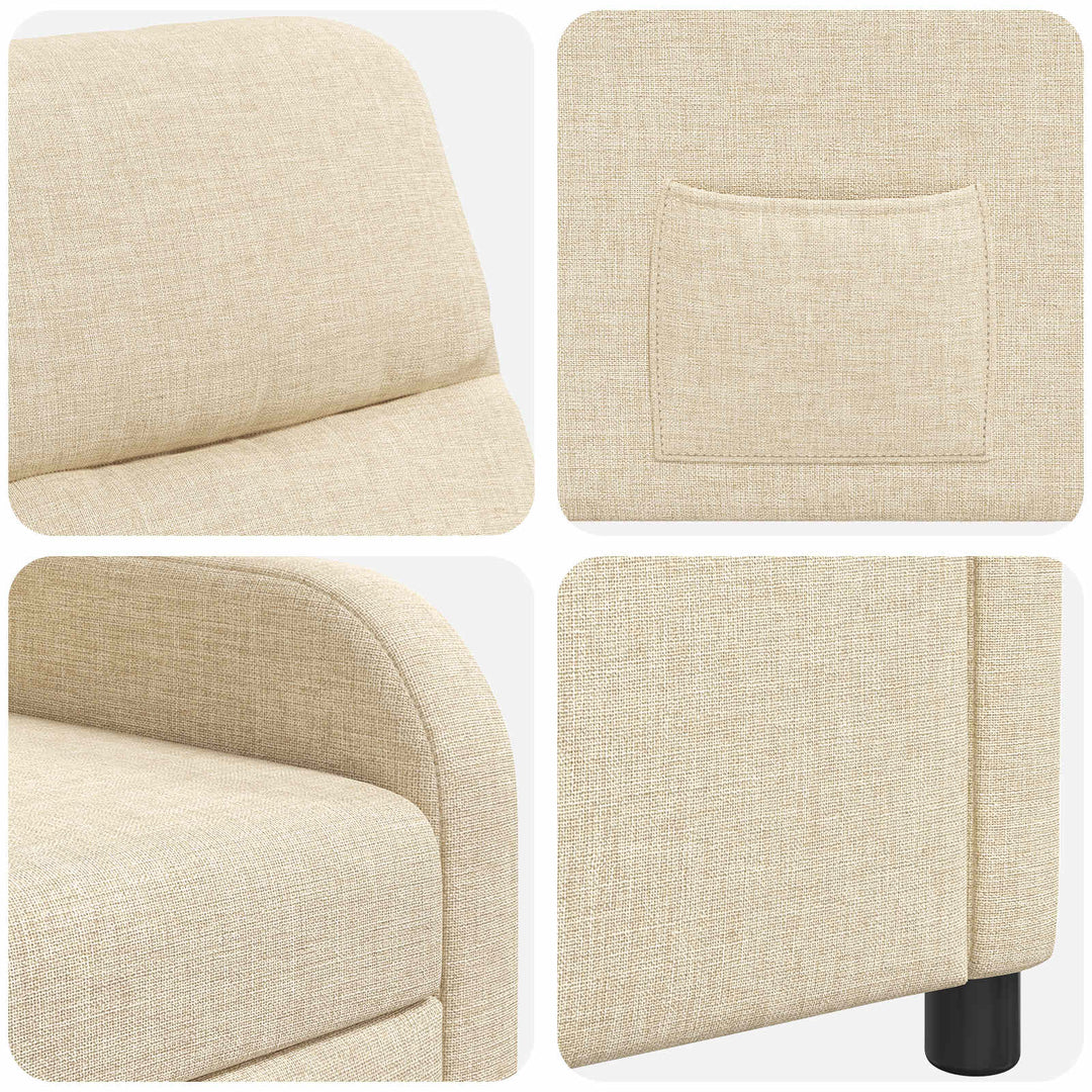 Recliner Cremefarvet Stof
