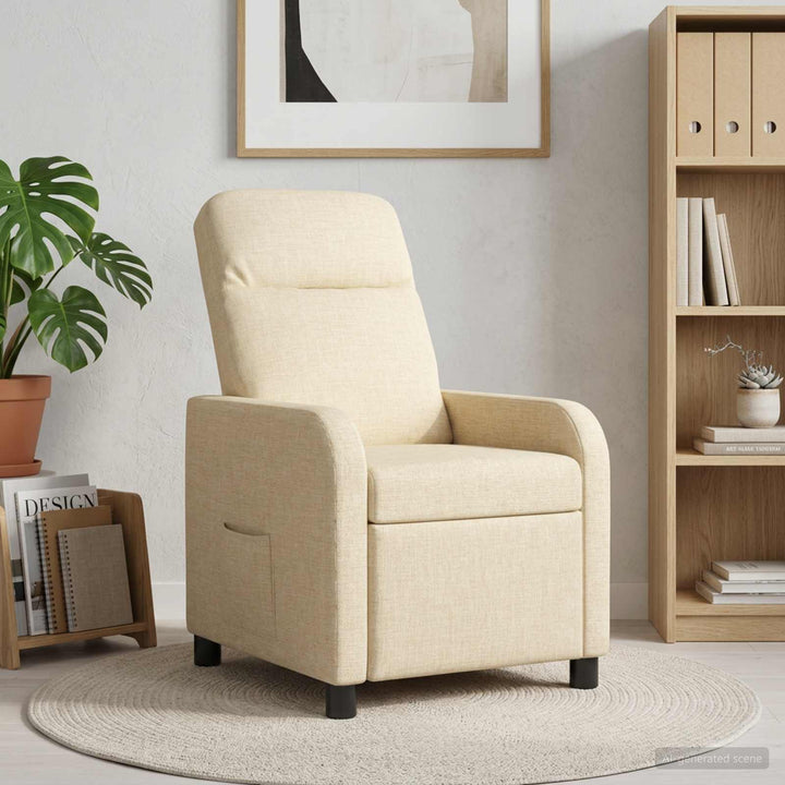 Recliner Cremefarvet Stof