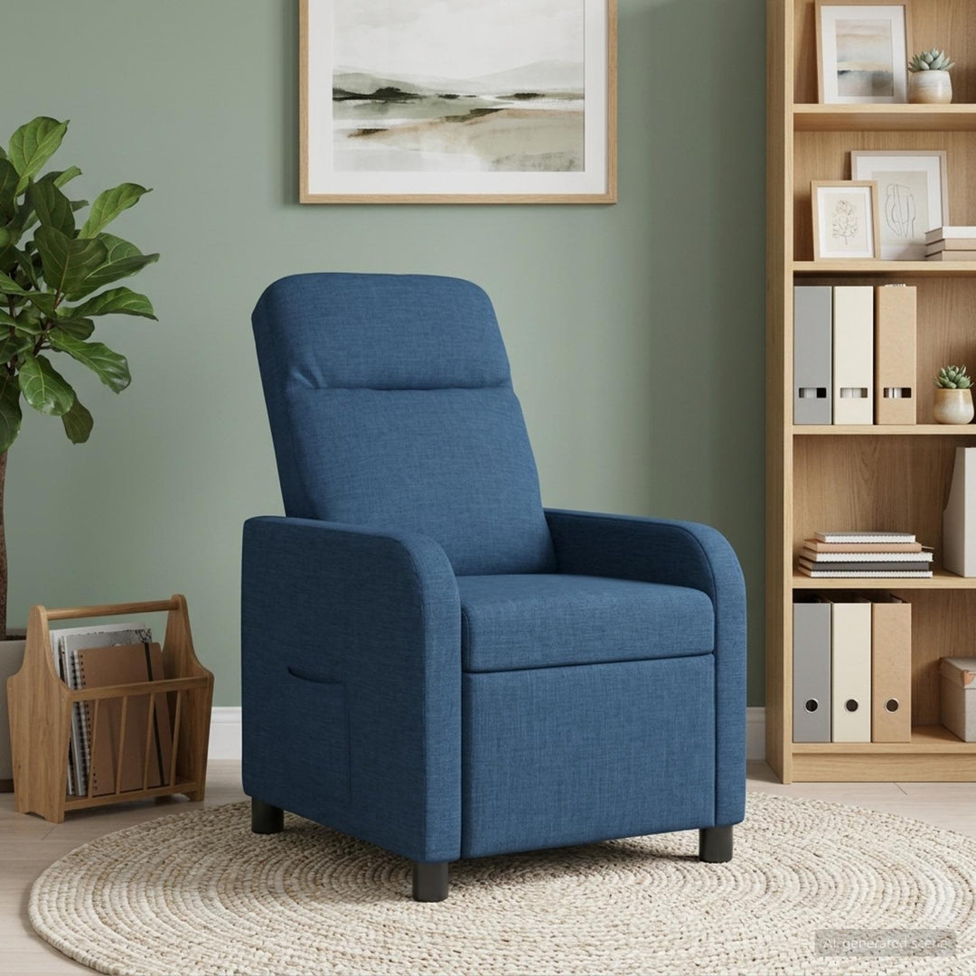 Recliner Blå Stof