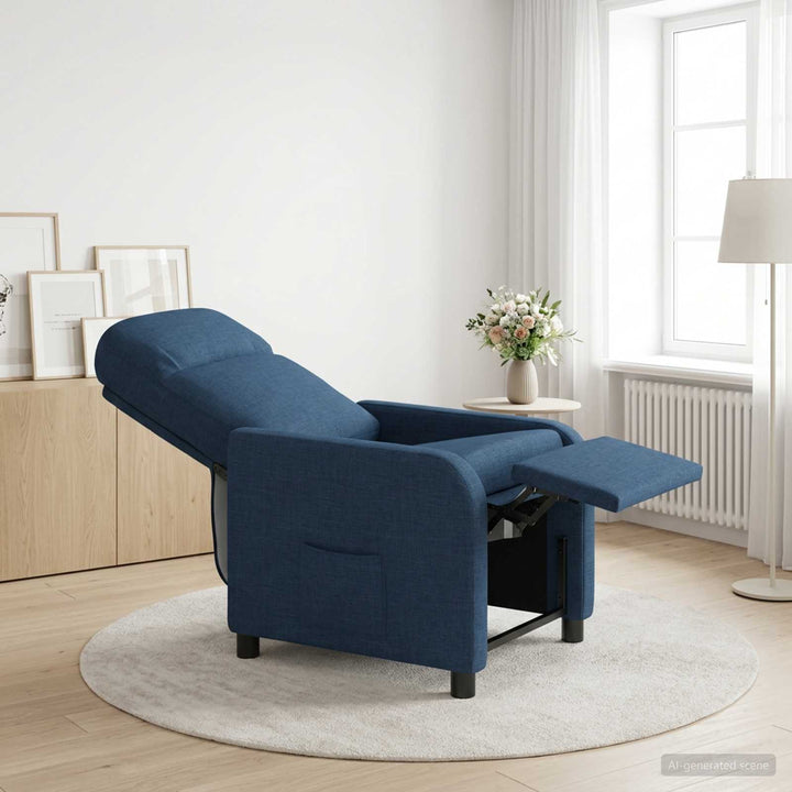 Recliner Blå Stof