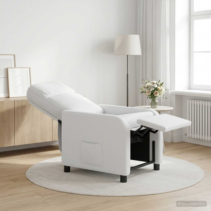 Recliner Hvid Stof