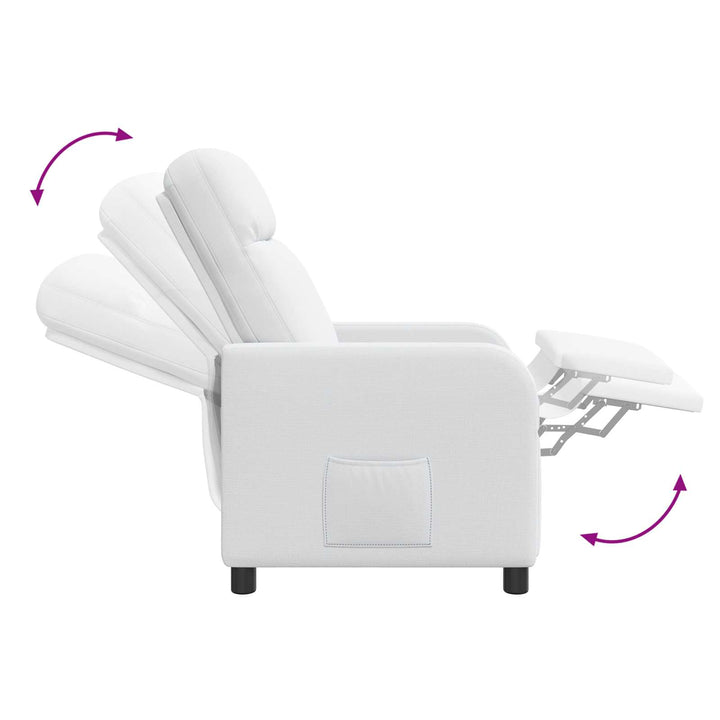 Recliner Hvid Stof