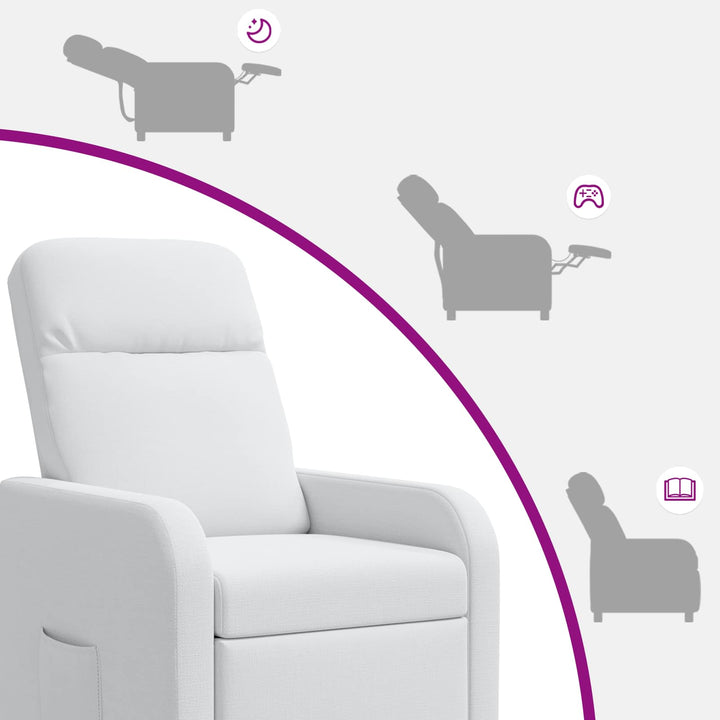 Recliner Hvid Stof
