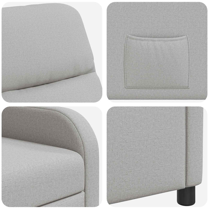 Recliner Skygrå Stof