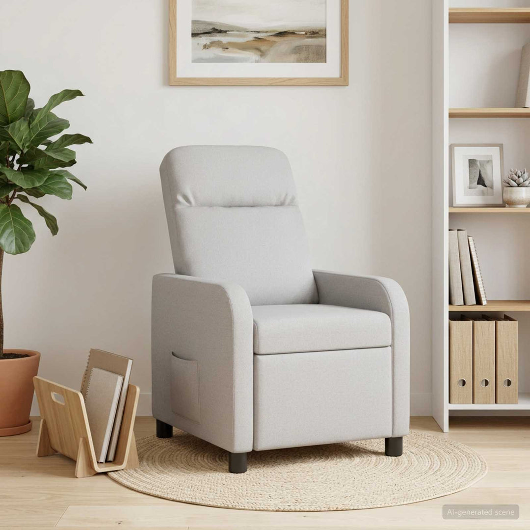 Recliner Skygrå Stof