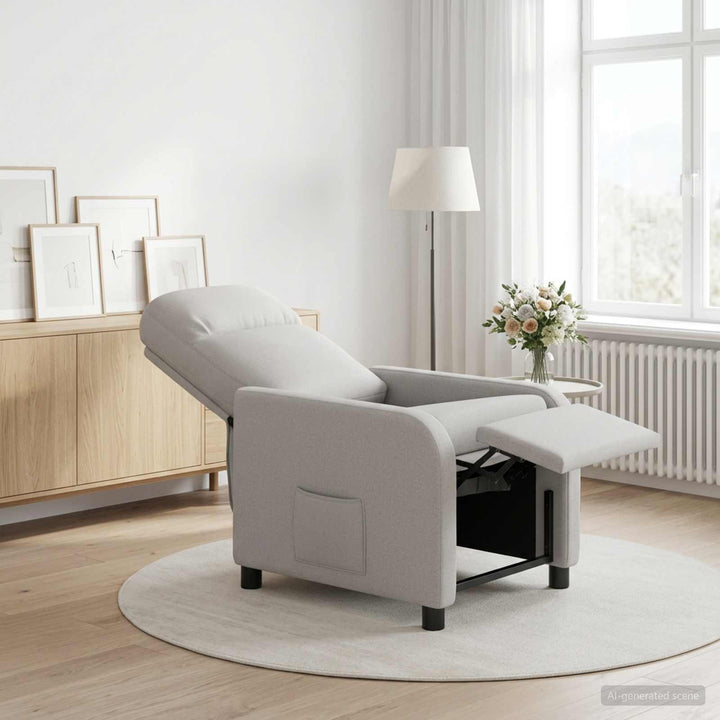 Recliner Skygrå Stof
