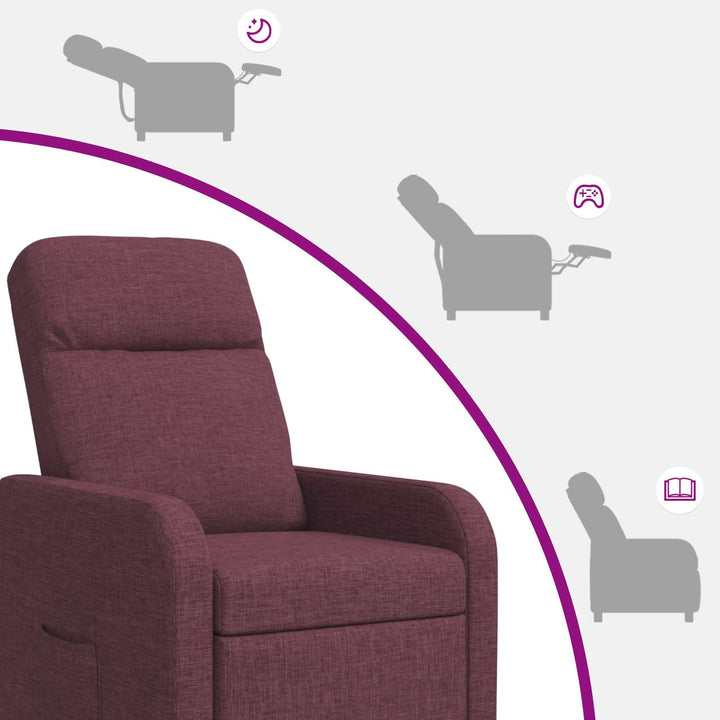 Recliner Lilla Stof