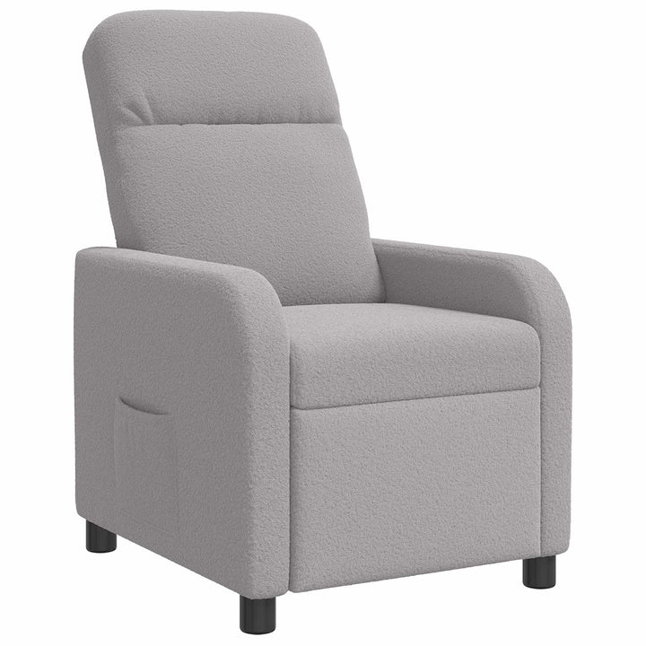 Recliner Lysegrå Bouclé