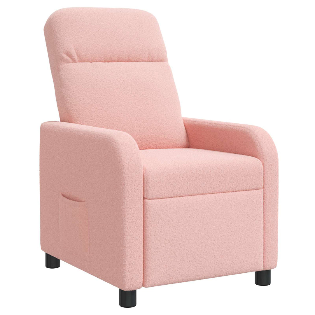 Recliner Lyserød Bouclé