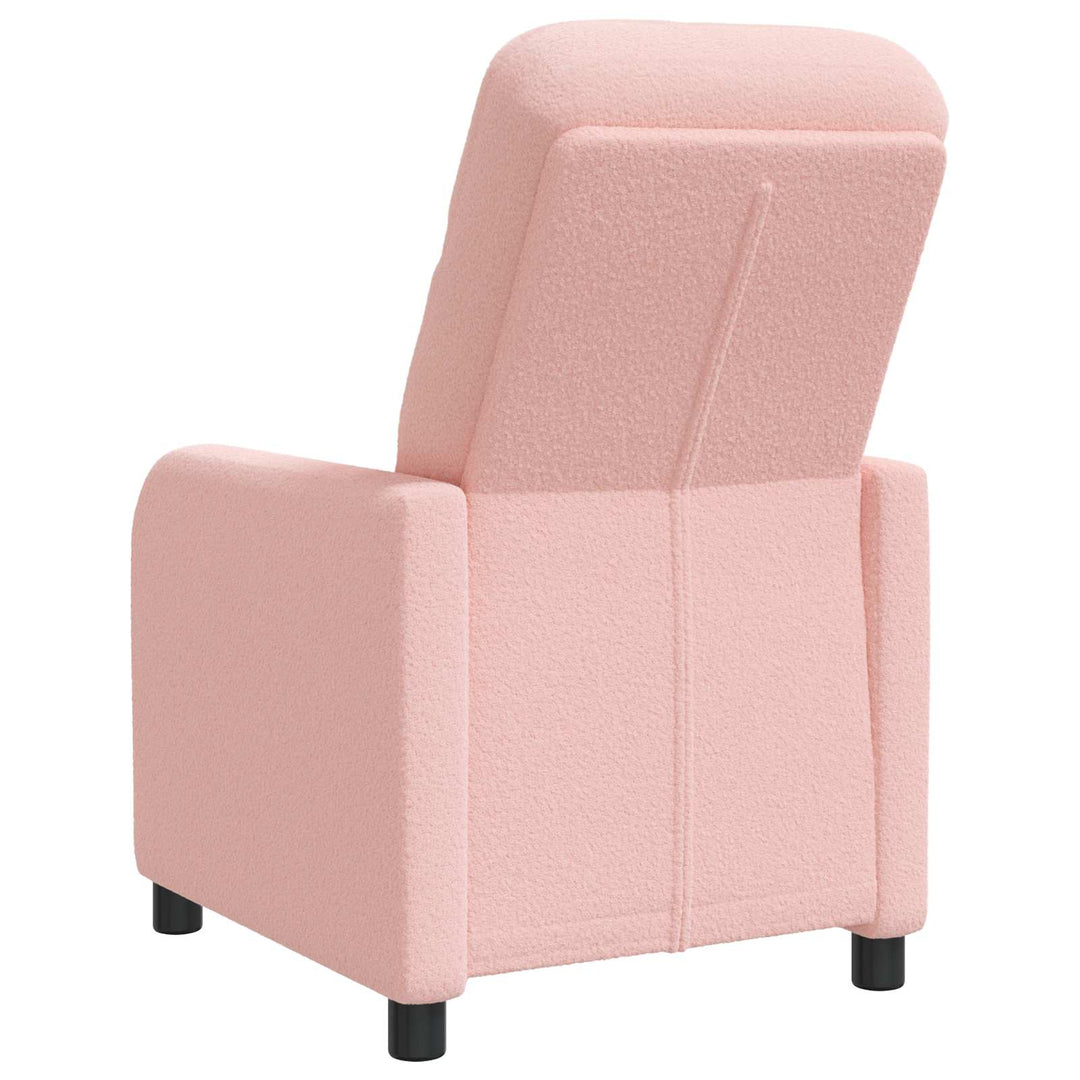 Recliner Lyserød Bouclé