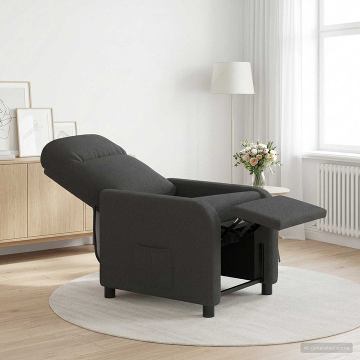 Recliner Mørkegrå Bouclé