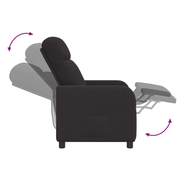 Recliner Sort Bouclé