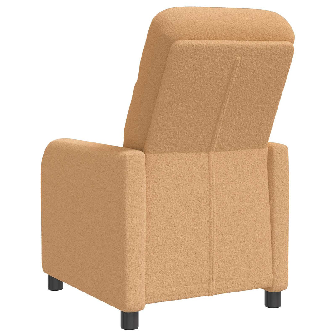 Recliner Beige Bouclé