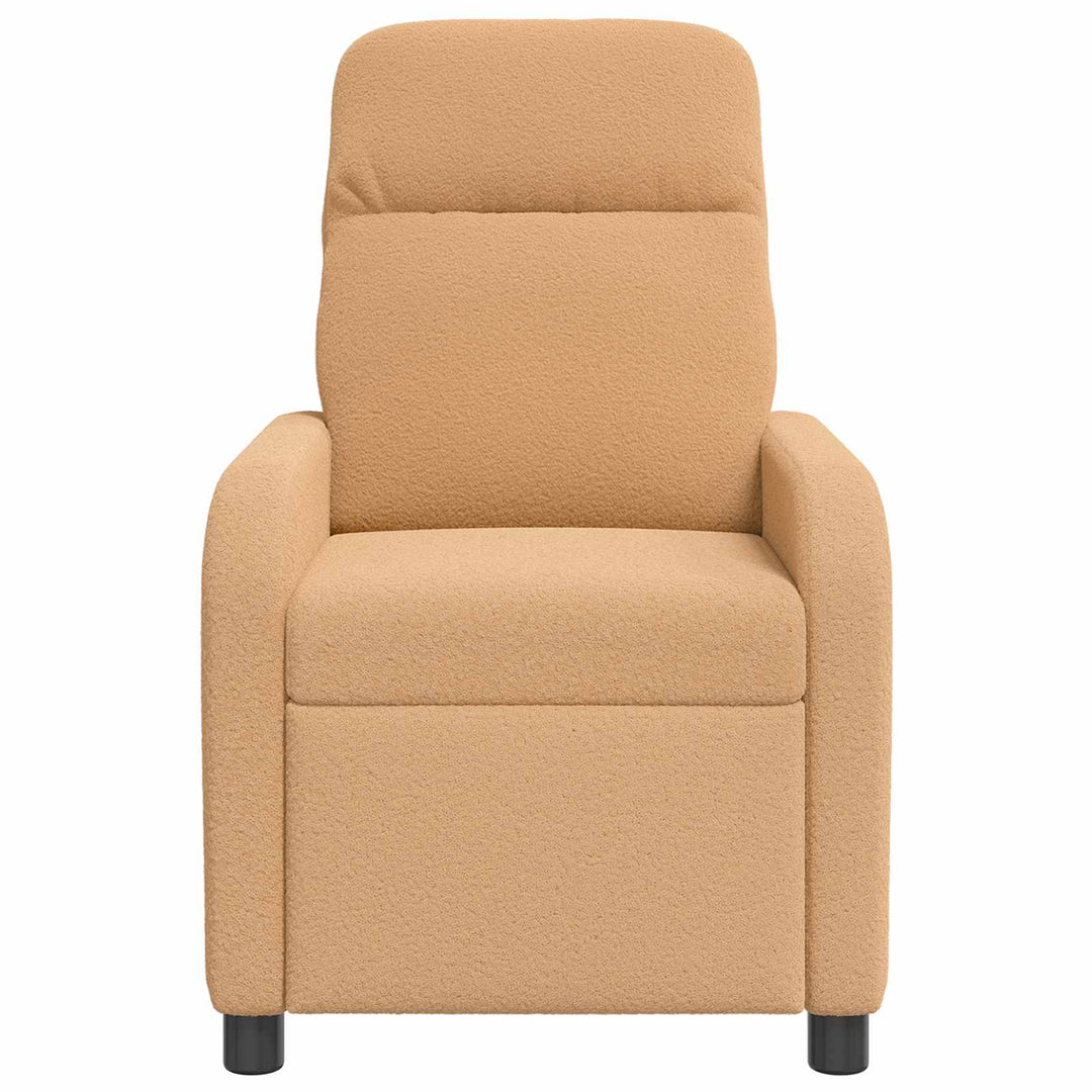 Recliner Beige Bouclé