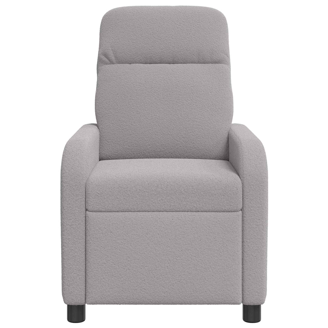 Massage Lænestol Lysegrå Bouclé