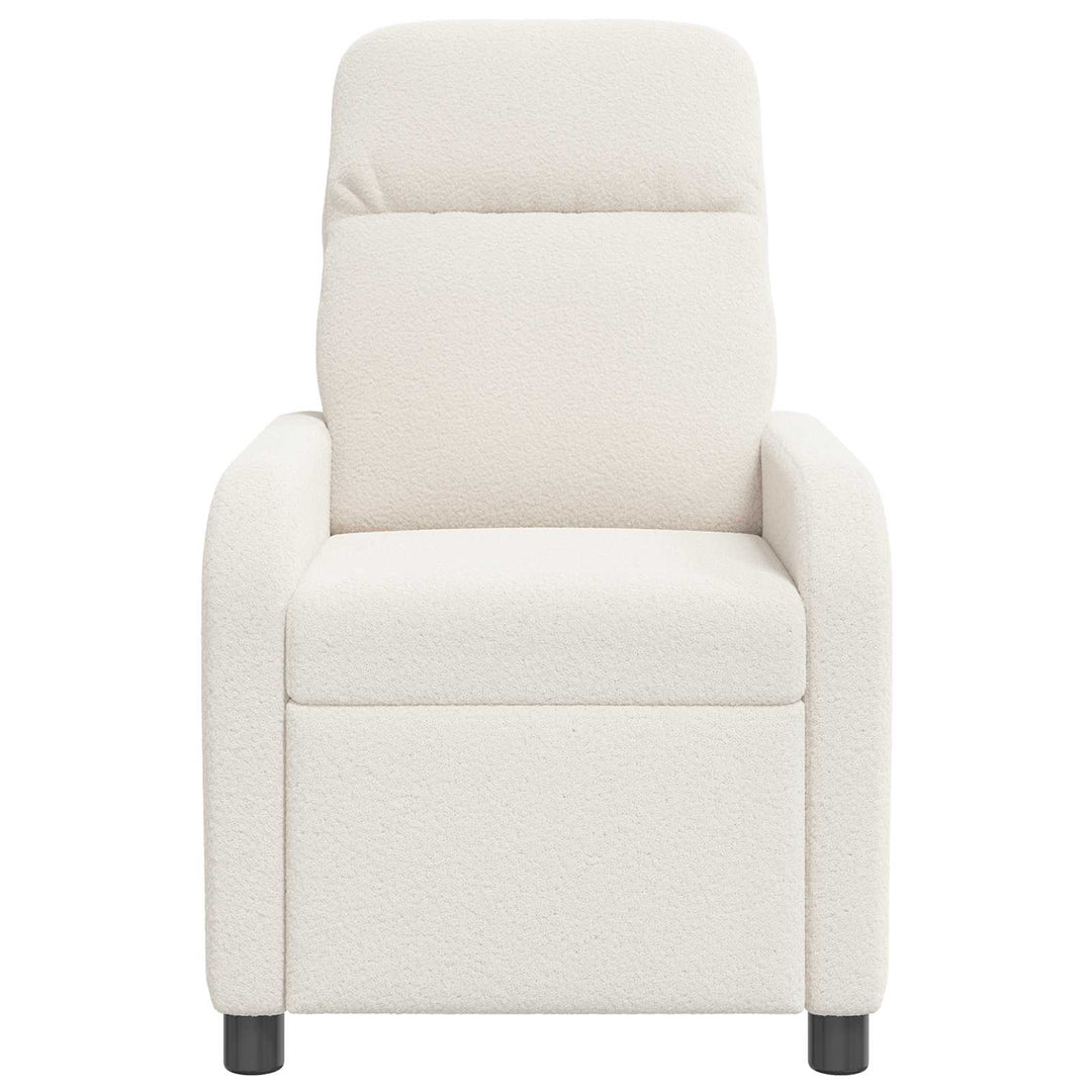 Massage Lænestol Cremefarvet Bouclé