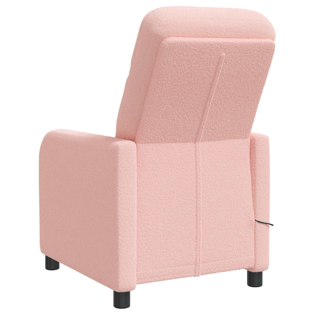 Massage Lænestol Lyserød Bouclé