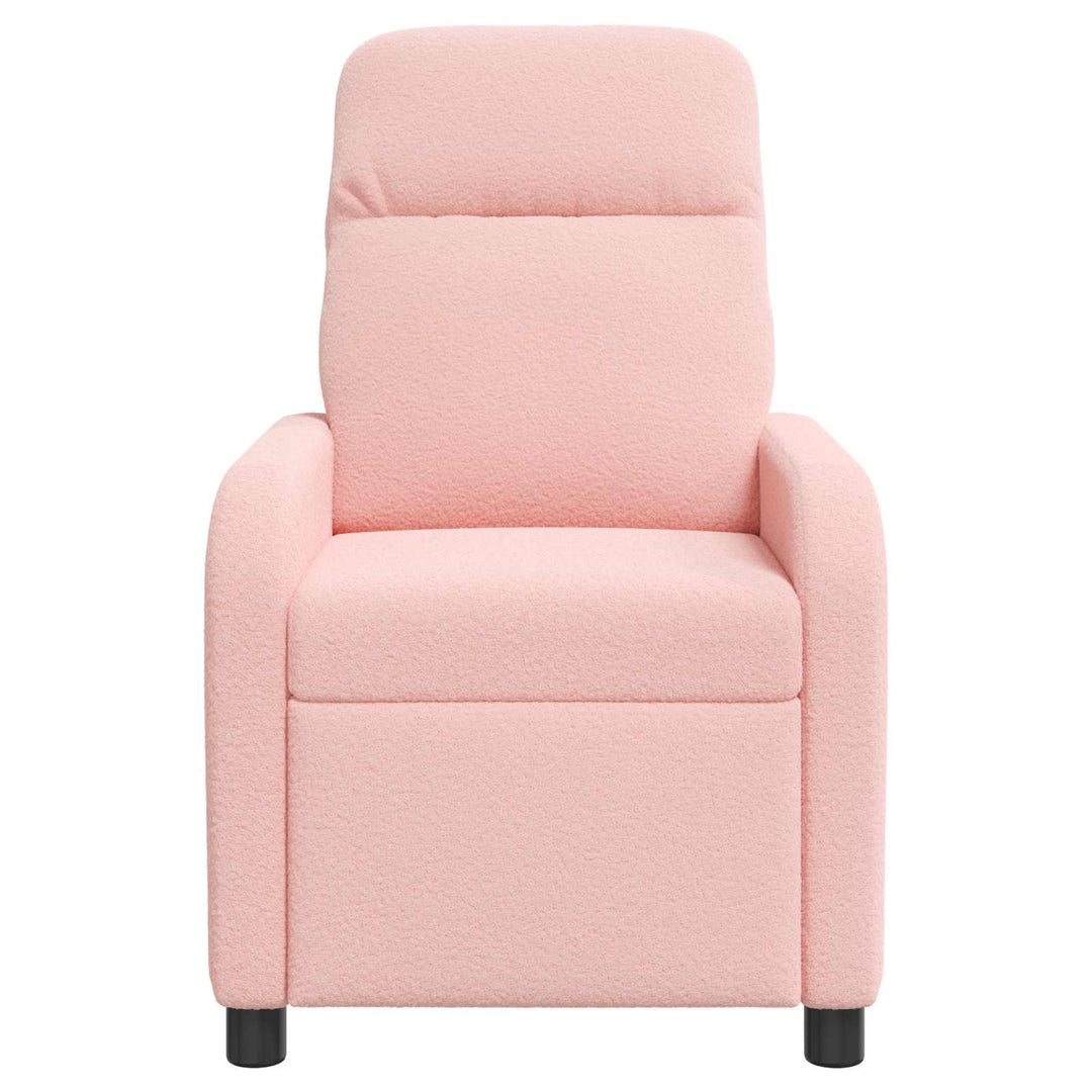 Massage Lænestol Lyserød Bouclé