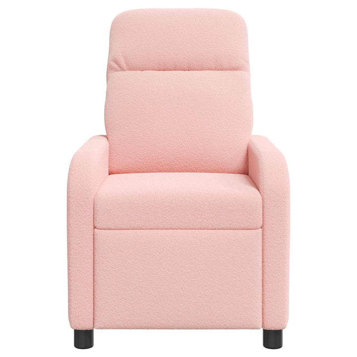 Massage Lænestol Lyserød Bouclé
