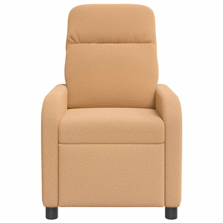 Massage Lænestol Beige Bouclé