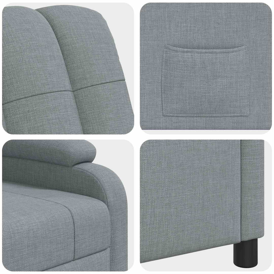 Recliner Lysegrå Stof