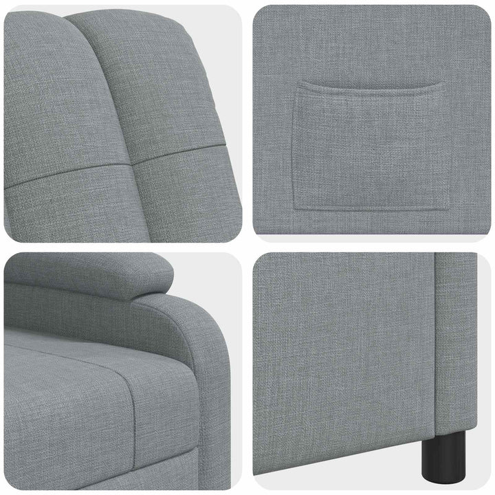 Recliner Lysegrå Stof