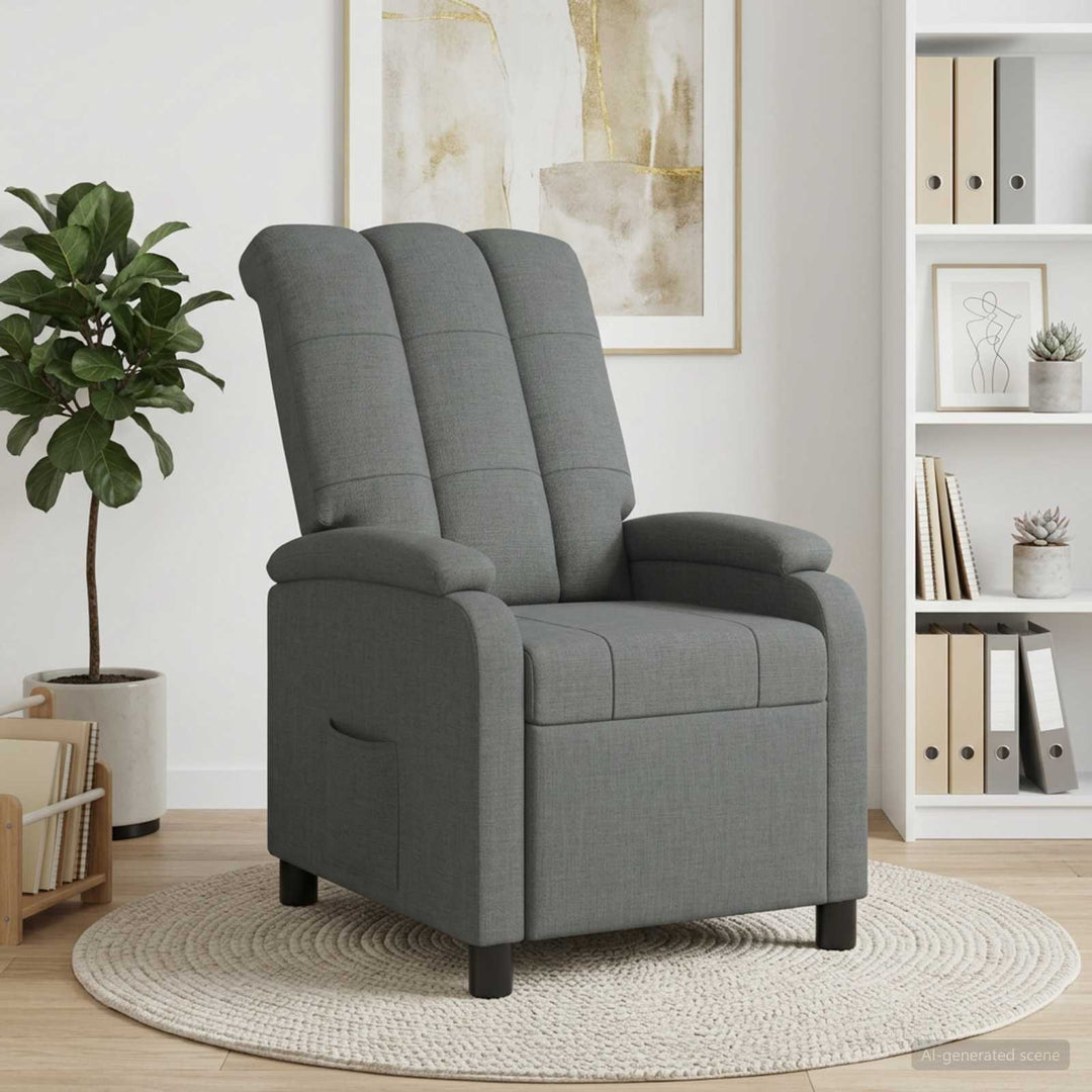 Recliner Mørkegrå Stof