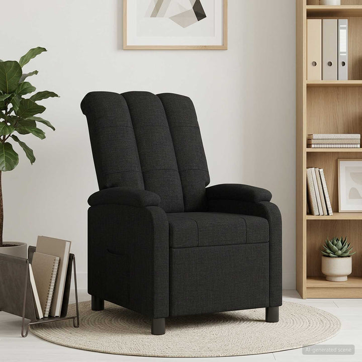 Recliner Sort Stof