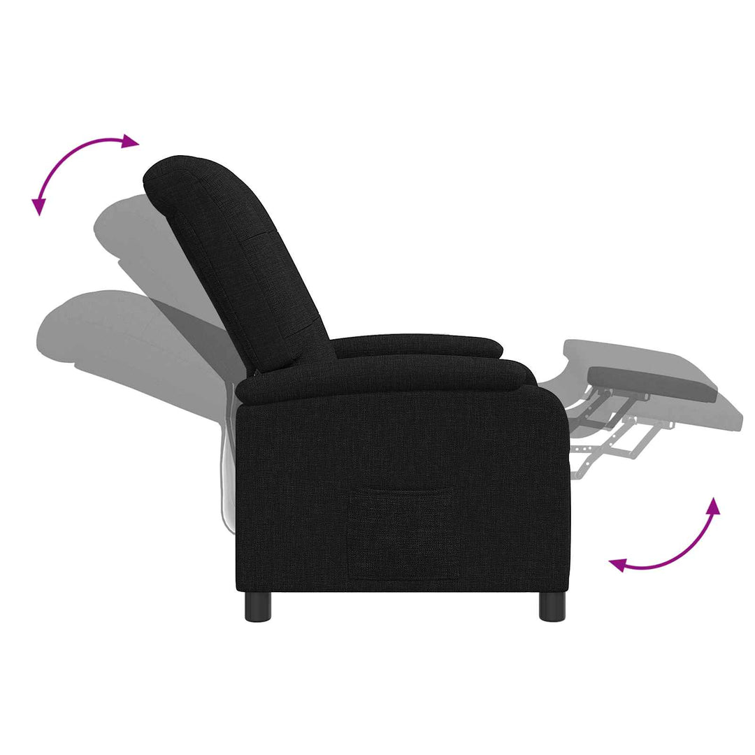 Recliner Sort Stof