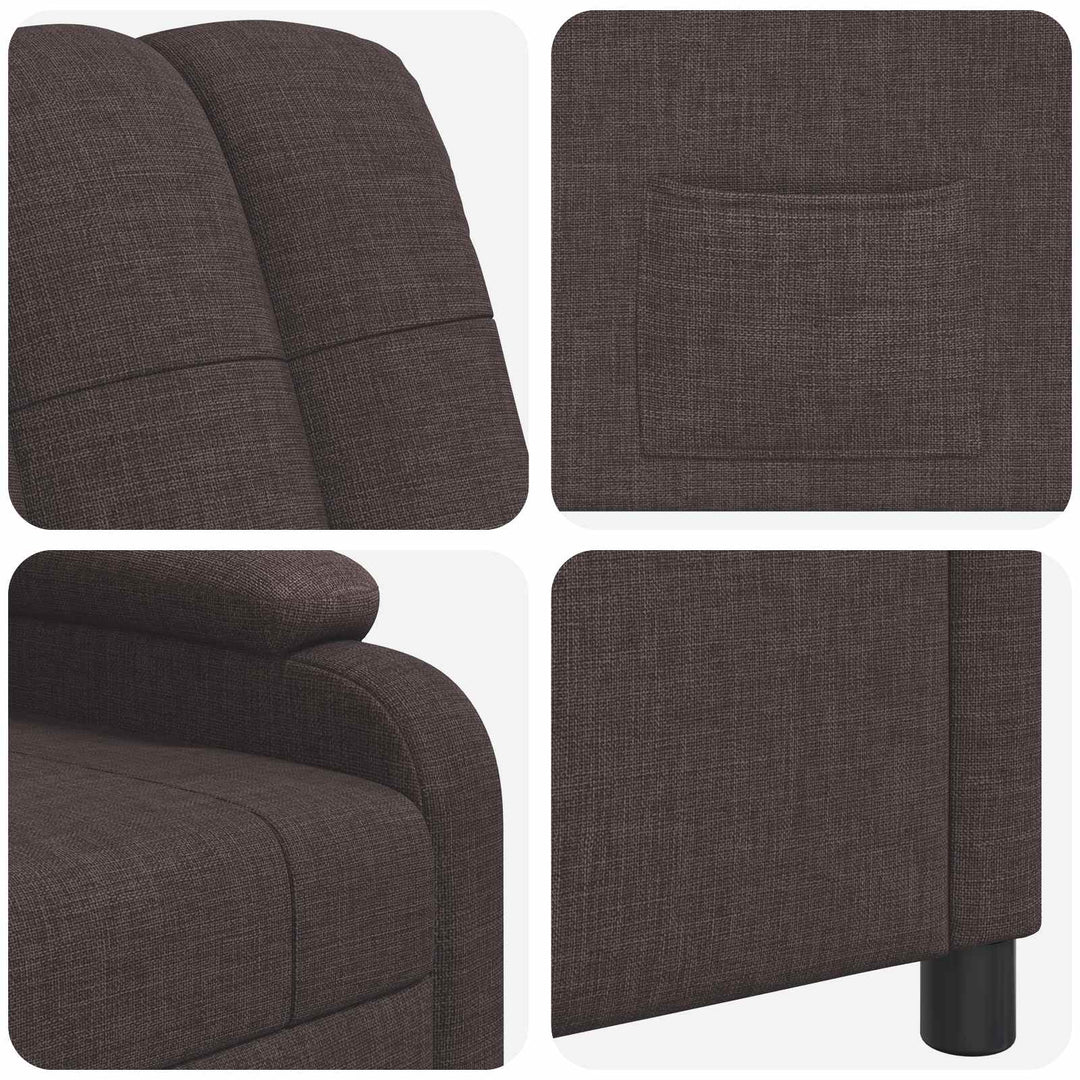Recliner Mørk Brun Stof