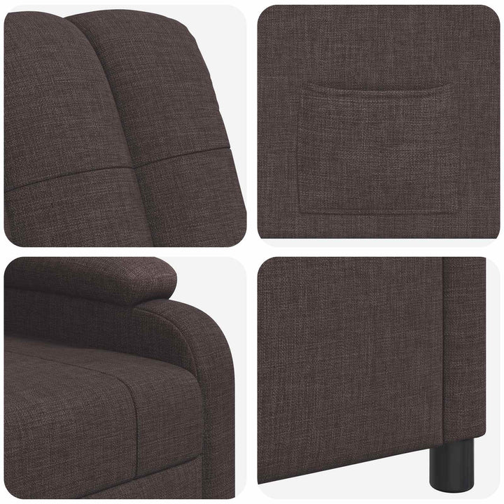 Recliner Mørk Brun Stof