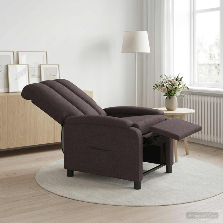 Recliner Mørk Brun Stof