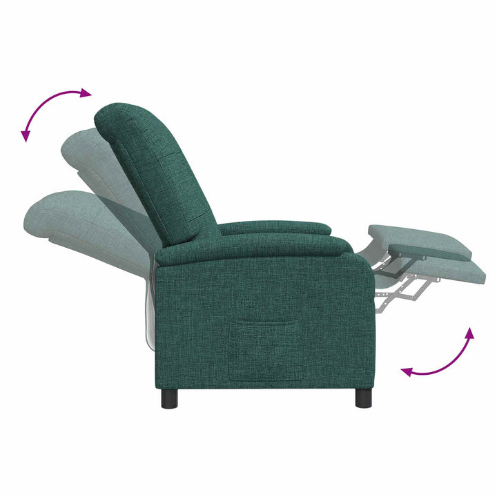 Recliner Mørkegrøn Stof
