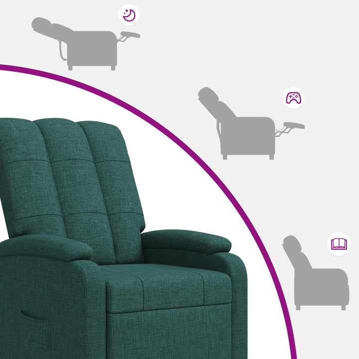 Recliner Mørkegrøn Stof
