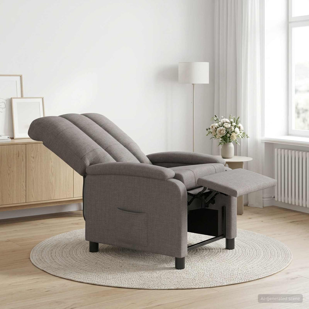 Recliner Gråbrun Stof