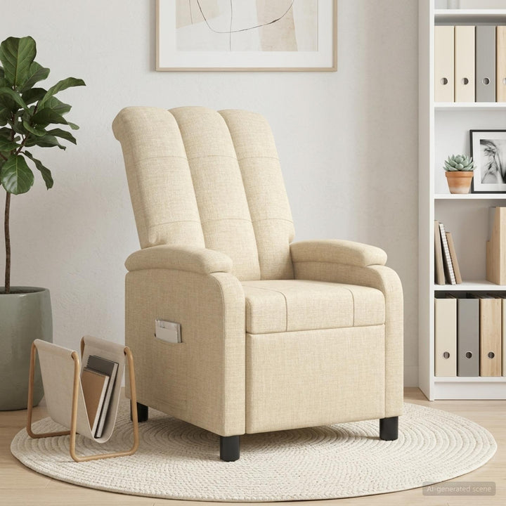 Recliner Cremefarvet Stof
