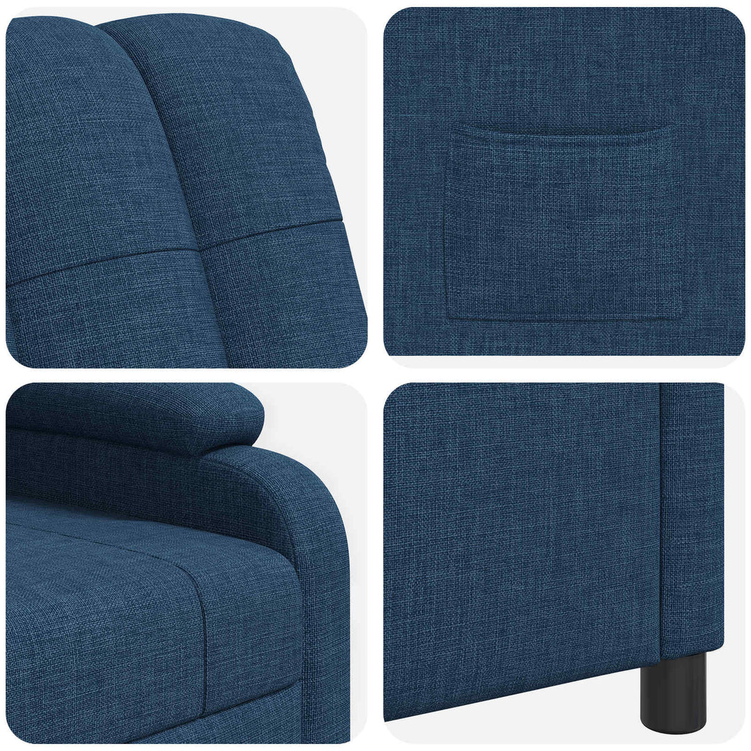 Recliner Blå Stof