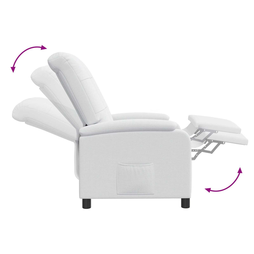 Recliner Hvid Stof