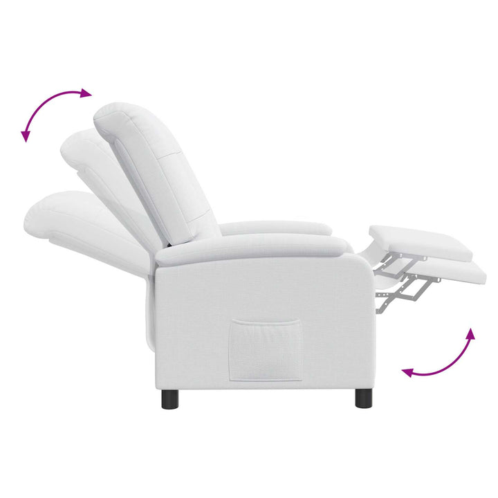 Recliner Hvid Stof